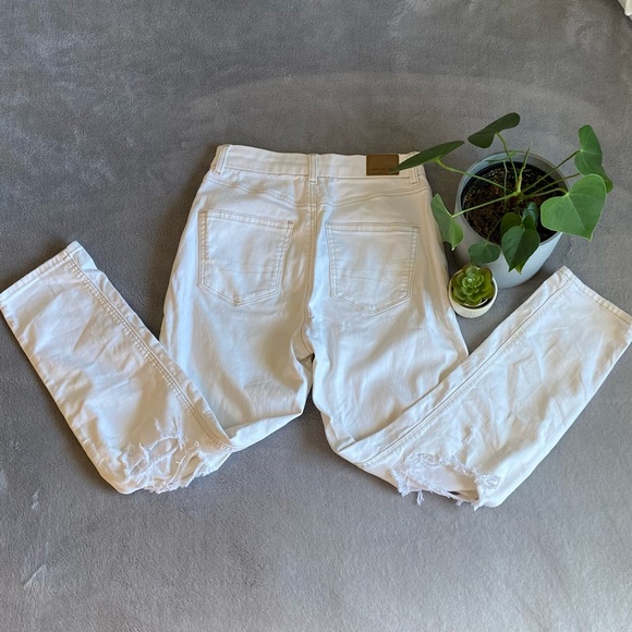 American eagle white stretch jeans size 4 - Picture 5 of 8